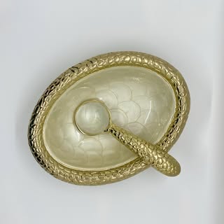 Medici Gold Oval Small Oval Bowl