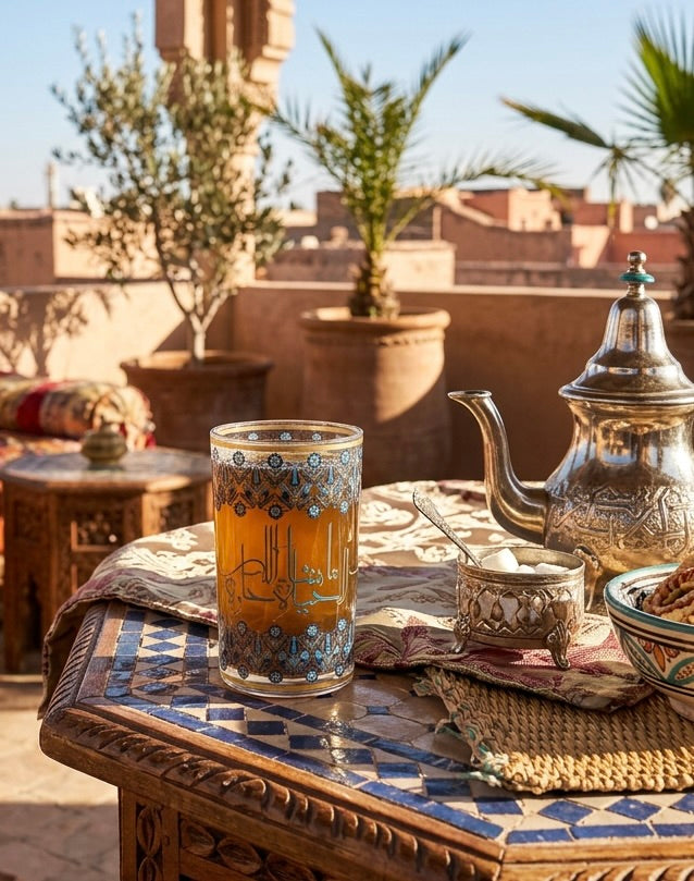 Life is Beautiful Tea Set - Turkish & Arabic Double-Walled Glasses