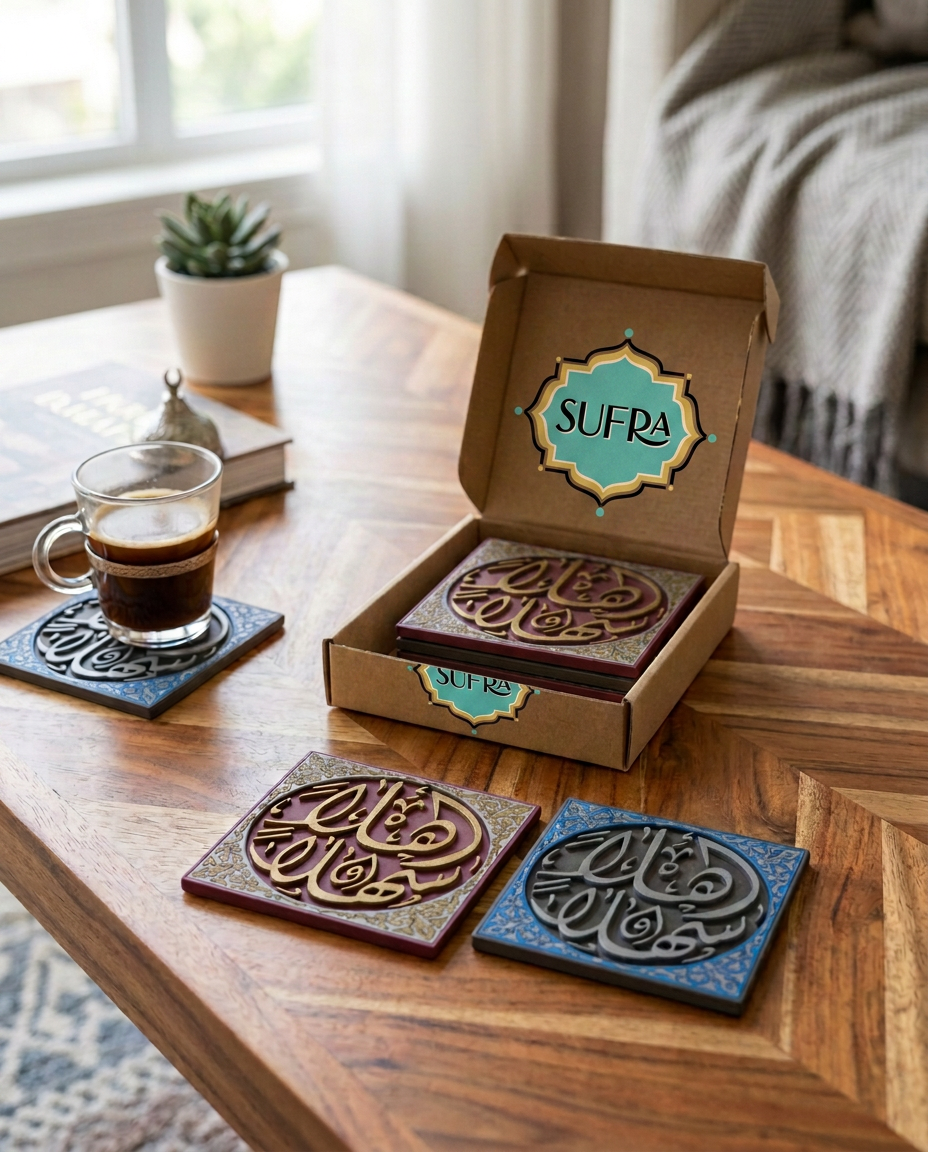 SUFRA “Ahlan Wa Sahlan” Arabic Coasters